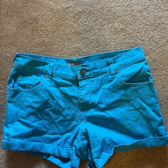 New York & Company Pants - New York & Company Vibrant Blue Jean Shorts